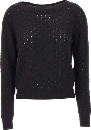 Gran Sasso Truien & Vesten, Dames, Zwart, XS, Wol, Gran Sasso Truien Zwart