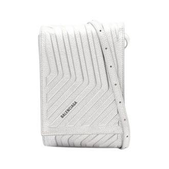Balenciaga Pre-owned Cross Body Bags, female, Gray, Size: ONE SIZE Pre-owned Vintage Shoulder Bag