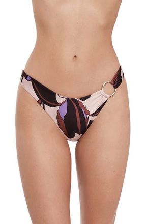 Steve Madden Scoop Front Ring Hipster Bikini Bottoms in Multi at Nordstrom, Size X-Small