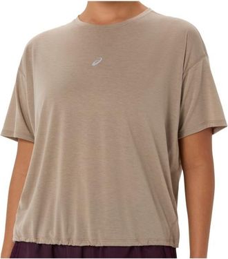 Asics Nagino Run S/S Top Laufshirt f&uuml;r Damen | beige