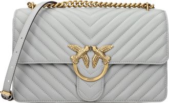 Pinko Pinko Love One Crossbodytas Damess Leergrijs/parelgrijs