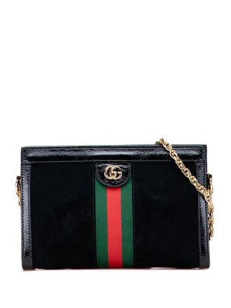 Gucci 2016-2025 Small Suede Ophidia Chain crossbody bag - unisex - Suede - One Size - Black
