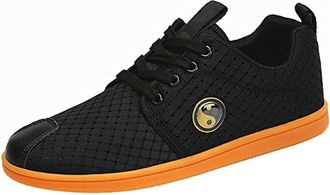 Generic Martial Arts Shoes, Tai Chi Kung Fu Trainers Adult Child Breathable Outdoor Sports(Black,6.5 UK)