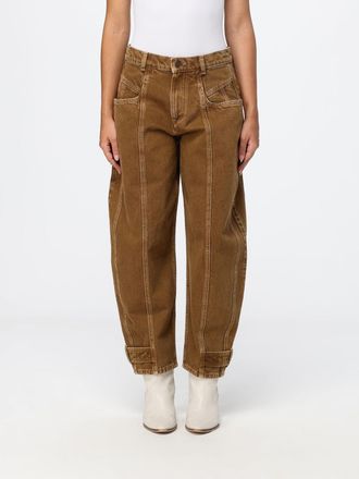 Isabel Marant Leja Mid-Rise Cotton Denim Baggy Jeans