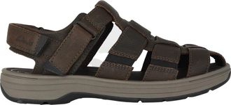 Clarks Saltway Cove - Heren - Sandalen - Bruin - 40 EU - Leer - Schoenen