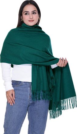 World of Shawls Womens Cashmere Feel Scarf Pashmina Shawl and Wraps Large Soft, Warm, Lightweight & Elegant, Winter Blanket Ladies Perfect for Winter, Travel, Wedding