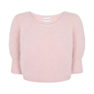 Americandreams Koa Alpaca Pullover - Dames - Ronde hals truien - Roze - S - Wol - Truien & Vesten