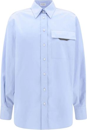 Brunello Cucinelli Brunello Cucinelli Womens Shirt - Light Grey Cotton - Size Large