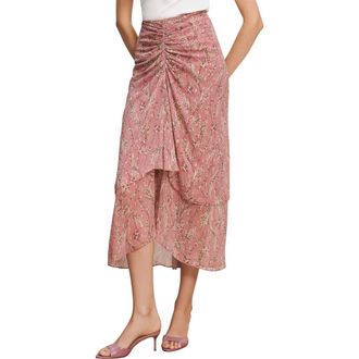 Veronica Beard Sira Metallic Thread Midi Skirt in Orchid Haze Multi at Nordstrom, Size 14