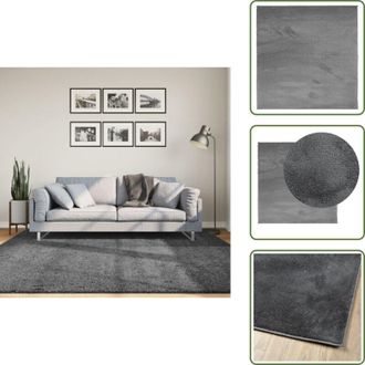 vidaXL Tappeto per soggiorno - vidaXL Tappeto OVIEDO a Pelo Corto Antracite 200x200 cm - Tappeto per camera da letto