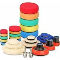OEM Kit De 29 Piezas De Almohadillas De Pulido De 25 Mm, 50 Mm Y 80 Mm Para Lijado Y Pulido De Autom&oacute;viles Con Pulidora De Doble Acci&oacute;n Ro/da - Crezuo