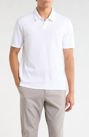 Vince Johnny Collar Piqu&eacute; Polo in Optic White at Nordstrom Rack, Size Xx-Large
