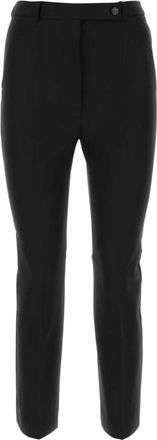 Sportmax Navetta Pant - Dames - Slim Fit Broeken - Zwart - 2XS - Wol - Broeken
