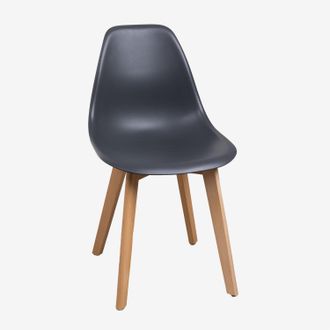 Sklum Sklum - Pack De 2 Sillas De Comedor En Polipropileno Y Madera De Haya Scand Nordic