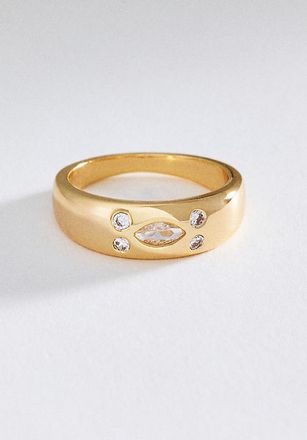 Anthropologie Crystal Eclipse Ring