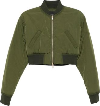 Fabiana Filippi Bomber con zip - Verde