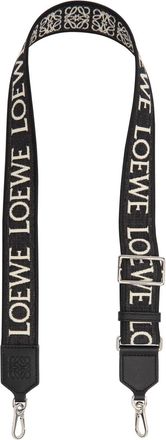 Loewe Logo-jacquard Canvas bag Strap - Black - One Size