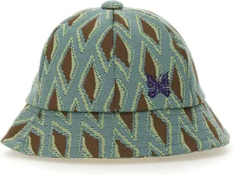 Needles Tourquoise Geometric Pattern Bucket Hat