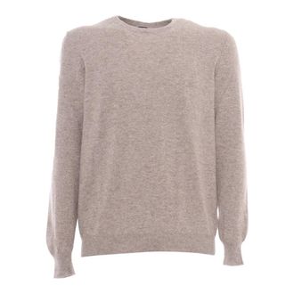 Fedeli Round-neck Knitwear, male, Beige, Size: M Crewneck Sweater