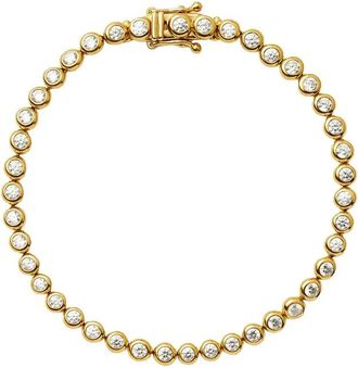 Missoma Round Tennis 18kt Gold Vermeil Bracelet - S