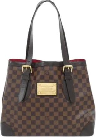 Louis Vuitton Pre-owned Tote Bags, female, Brown, Size: ONE SIZE Pre-owned Hampstead MM Tote Bag