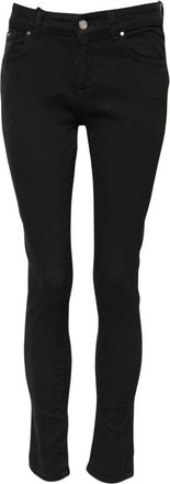Dolce & Gabbana Zwarte Skinny Mid Waist Denim Jeans - Dames - Skinny Jeans - Zwart - XS - Denim - Jeans