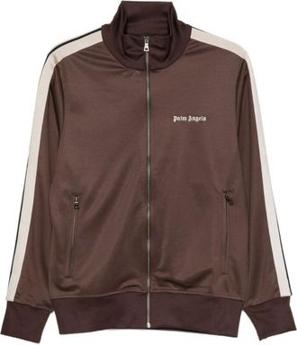 Palm Angels Brown Zip Up Track Jacket