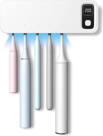 OEM Esterilizador De Cepillos De Dientes, 5 Cepillos, Limpieza Uv Potente, Soporte Para Cepillos De Dientes Con Funci&oacute;n De Esterilizaci&oacute;n Uv