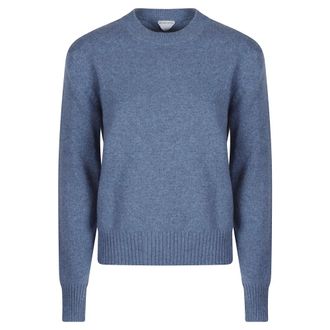 Bottega Veneta Dames, Truien, Blauw, Maat: S