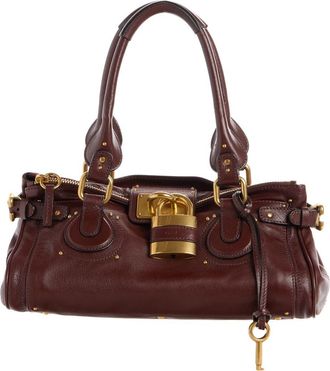 Chlo&eacute; Small Paddington Leather Satchel in Crafty Brown at Nordstrom
