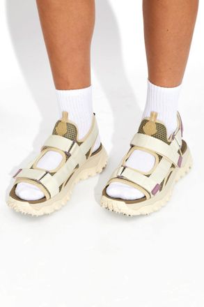 Moncler Trailgrip Vela Sandals, Womens, Cream