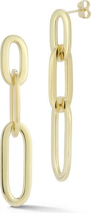 Ember Fine Jewelry 14K Gold Paperclip Drop Earrings