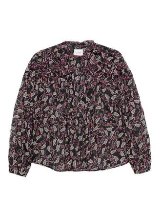Isabel Marant Black Long Sleeve Fresh Cotton Shirt With