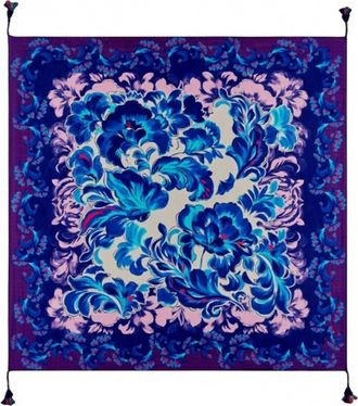 Johnny Was Womens Liatris Silk Scarf In Multi