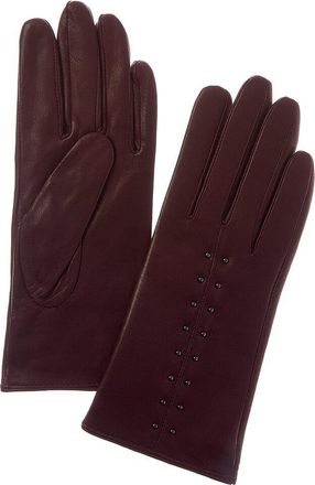 Sofiacashmere Cashmere-Lined Nappa Leather Gloves