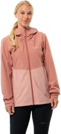 Jack Wolfskin Weiltal 2L Jacket - Dames - Regenjassen - Roze - XS - Wol - Fitness