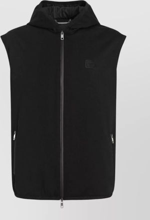 Dolce & Gabbana hooded zip-up sleeveless vest