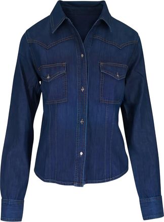 TWP Camicia con tasca - Blu