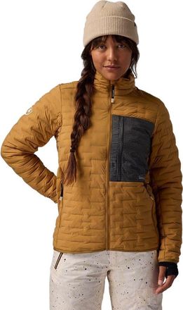 Backcountry Peale Primaloft Stitch-Free Baffle Stretch Jacket - Womens in Bistre at Nordstrom, Size Xx-Large