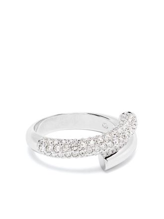 Swarovski Dextera crystal band ring - Silver