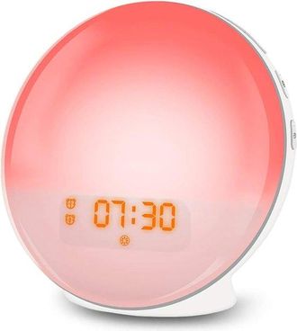 OEM Luz Para Despertar - Ayuda Para Dormir - Despertador Con Luz - Reloj Despertador - Reloj Despertador Digital - Sonidos De La Naturaleza