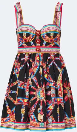 Dolce & Gabbana Carretto cotton minidress