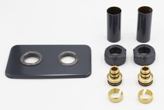 OEM Sistema De Enmascaramiento Rectangular Compuesto Luxrad Para Tuber&iacute;as Pex, Color Antracita