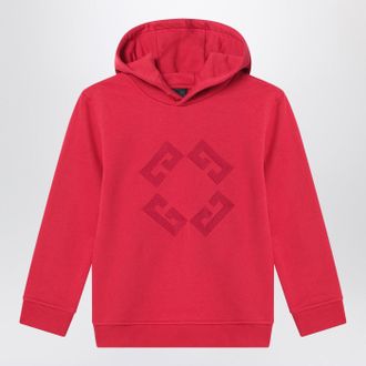 Givenchy Burgundy Hoodie With Embroidered Logo