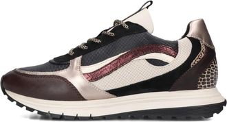 Notre-V Bruine Chunky Sole Sneakers voor vrouwen - Dames - Sneakers - Bruin - 42 EU - Wol - Schoenen