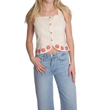 Ciao Lucia Timir Top In Ivory