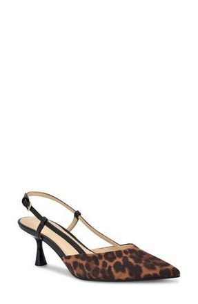 Nine West Rowen Slingback Pump in Tan/black at Nordstrom Rack, Size 9.5