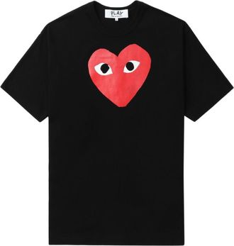 Comme Des Gar&ccedil;ons Black Graphic Logo T-Shirt