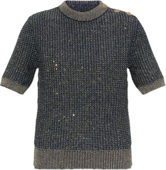 Balmain Mujer, Jerseys, Azul, Talla: M
