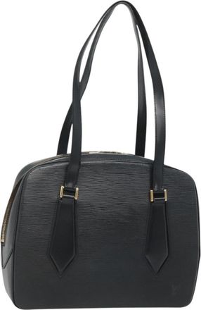 Louis Vuitton Voltaire Handbag Epi Leather Black Leather Bag (Pre-Owned)